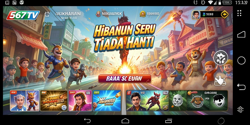 Tampilan gameplay seru di 567TV yang menyenangkan untuk semua usia.