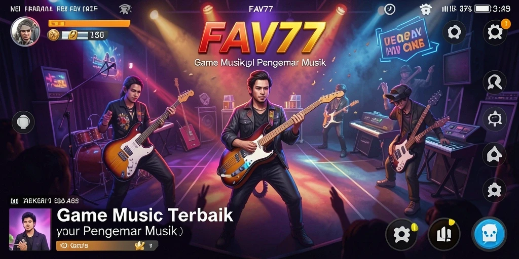 Tampilan gameplay menarik di FAV77 dengan berbagai pilihan musik.