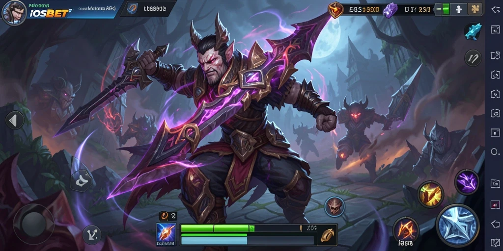Tampilan gameplay ARPG yang menegangkan dalam IOSBET.