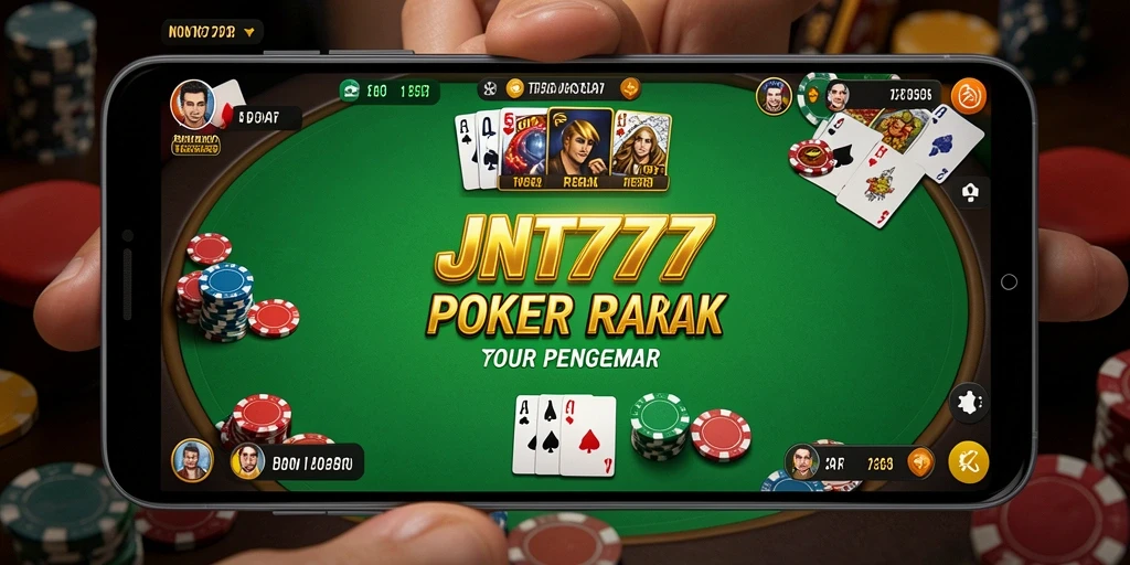 Screenshot gameplay JNT777 yang menampilkan aksi seru permainan Poker.