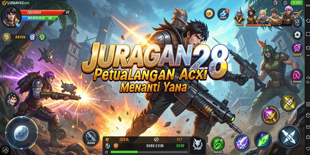 Tampilan aksi seru dalam permainan JURAGAN28