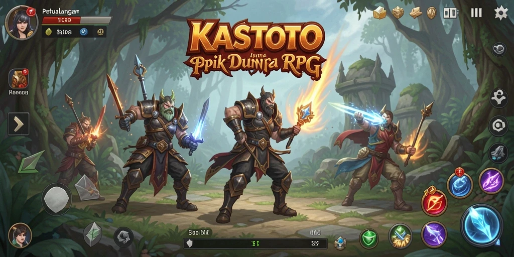 Tampilan aksi seru dari gameplay KASTOTO yang memikat.