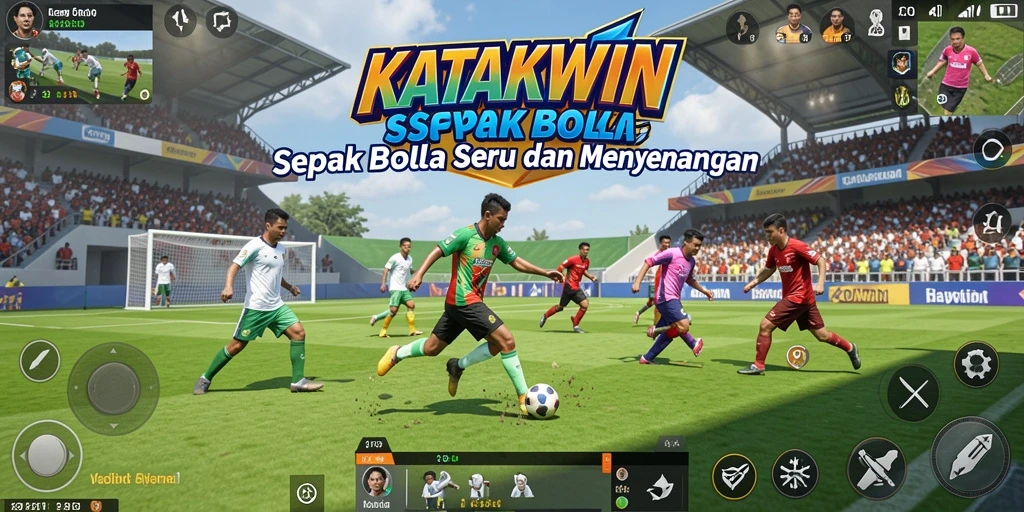 Tampilan gameplay KATAKWIN yang seru dan mendebarkan.