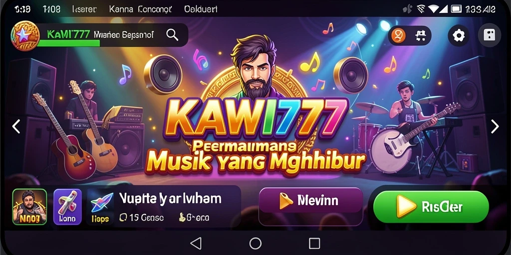 Screenshot gameplay KAWI777 yang menampilkan keseruan bermain musik.