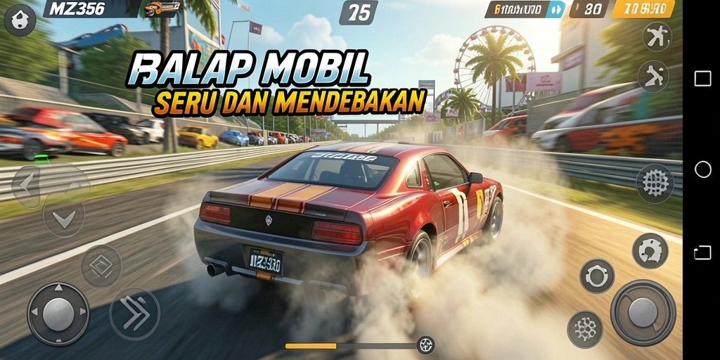 Screenshot MZ356 menampilkan aksi balapan mendebarkan dengan grafis yang menawan.