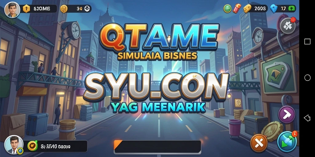Tampilan gameplay menarik dari QTGAME saat mengelola bisnis Tycoon.