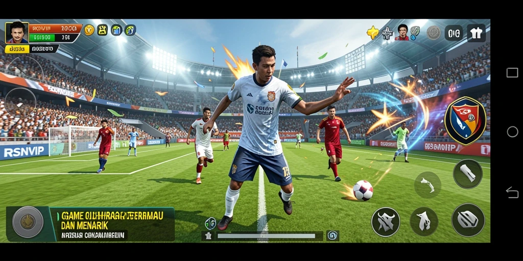 Tampilan gameplay dari RSNVIP menampilkan momen aksi olahraga yang seru.