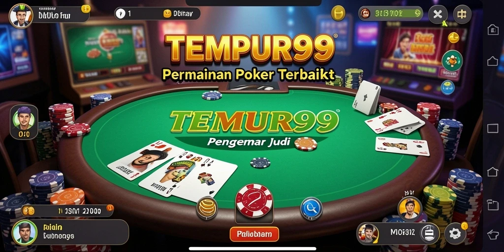 Screenshot utama menunjukkan tampilan menarik dari permainan Poker.